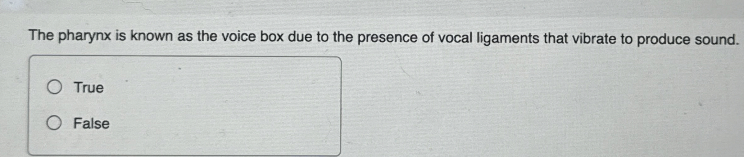 Solved The pharynx is known as the voice box due to the