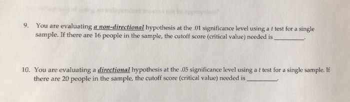 solved-9-you-are-evaluating-a-non-directional-hypothesis-at-chegg