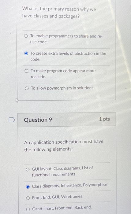 Solved What is the primary reason why we have classes and | Chegg.com