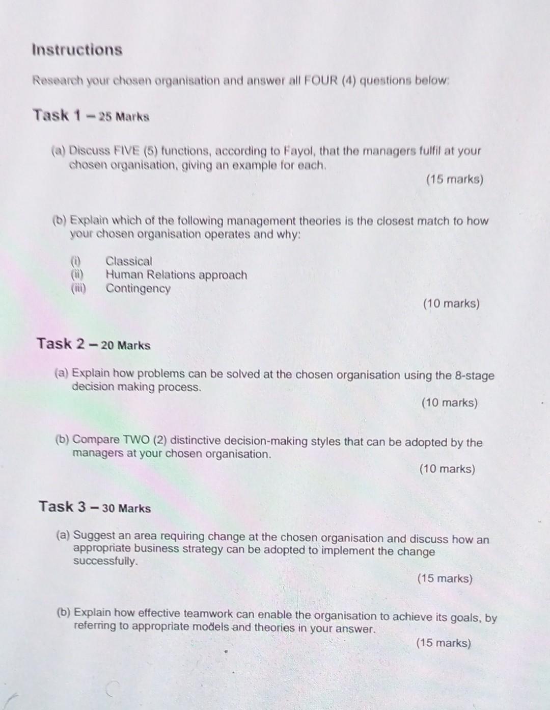 Solved This assignment requires you to demonstrate knowledge | Chegg.com