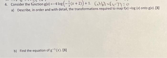 Solved 4. Consider the function | Chegg.com
