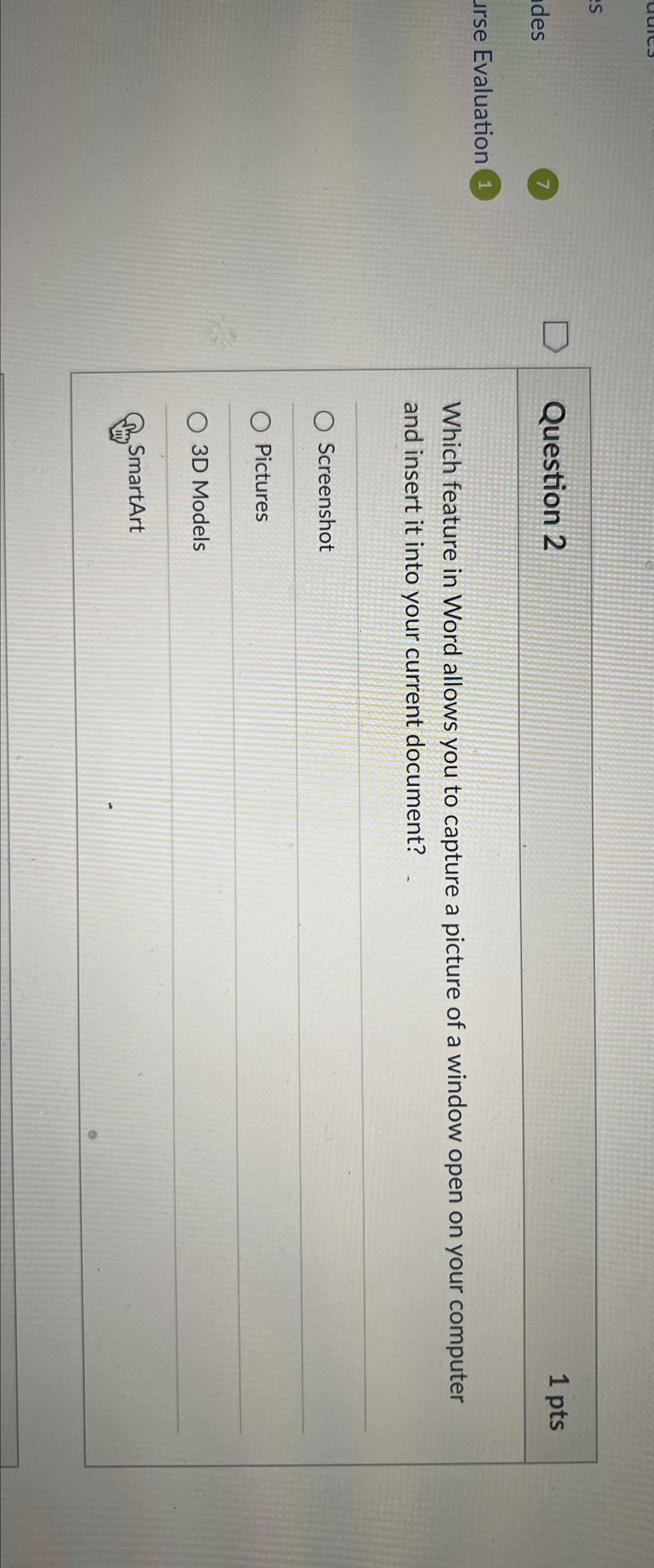 Solved Question 21ptsWhich feature in Word allows you to | Chegg.com