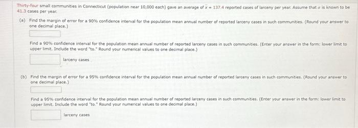 Solved Thirty Four Small Communities In Connecticut Chegg Com   Image