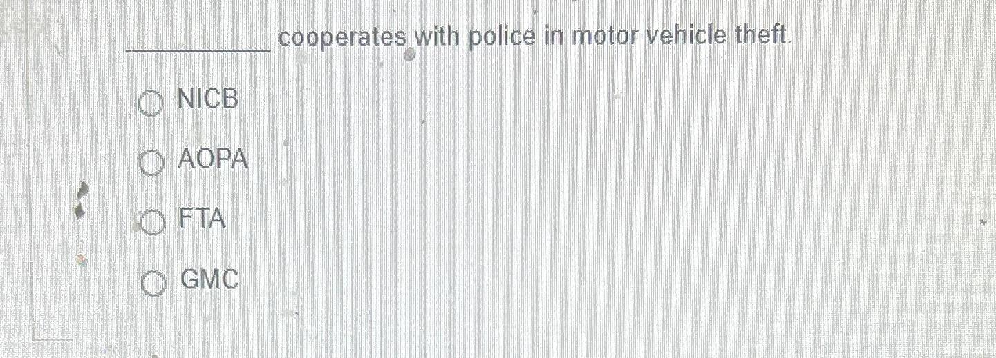 Solved cooperates with police in motor vehicle