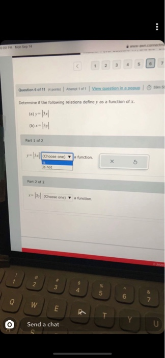 Solved Question 6 of 11 (4 points) | Attempt 1 of 1 | View | Chegg.com