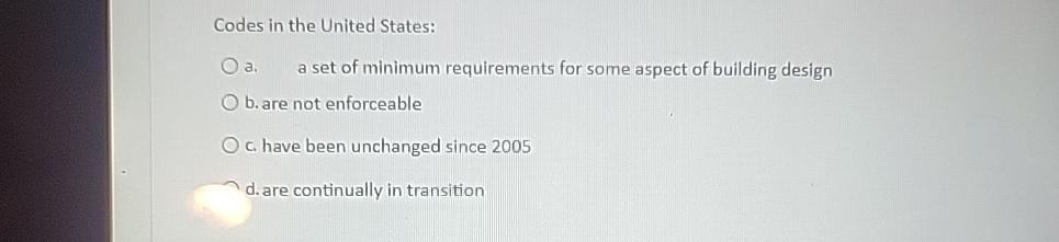 Solved Codes in the United States:a. ﻿a set of minimum | Chegg.com