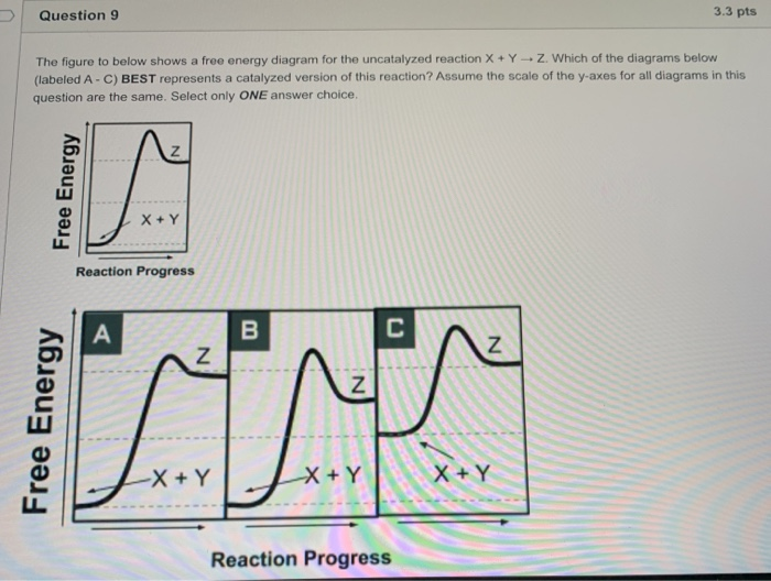 Solved Question 9 3.3 pts The figure to below shows a free | Chegg.com