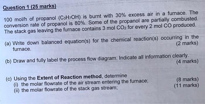 Solved Solve part C using EXTENT OF REACTION METHOD ! how | Chegg.com