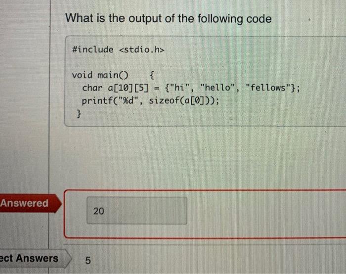 Solved What is the output of the following code #include | Chegg.com