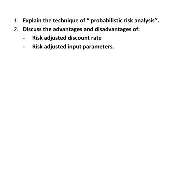 Solved 1. Explain the technique of 