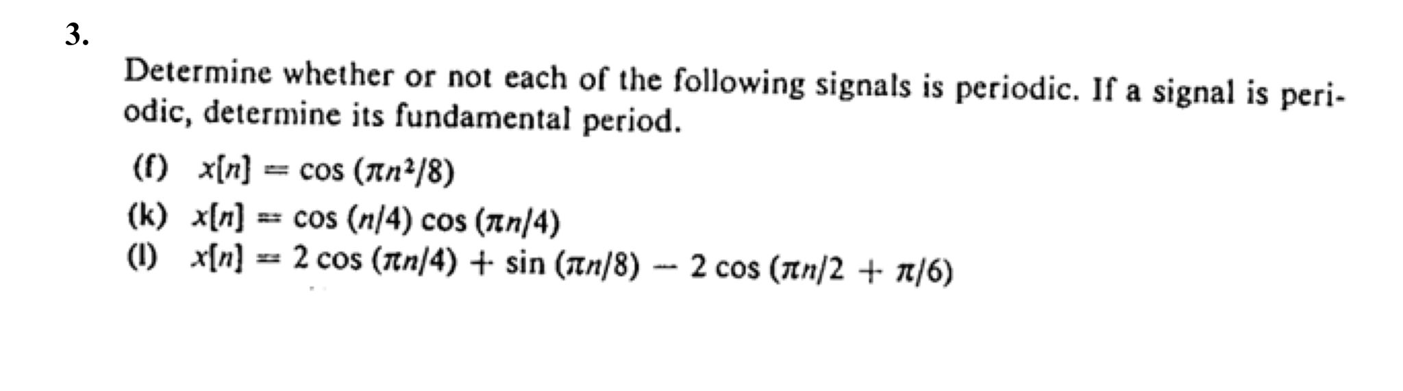 Solved Determine whether or not each of the following | Chegg.com