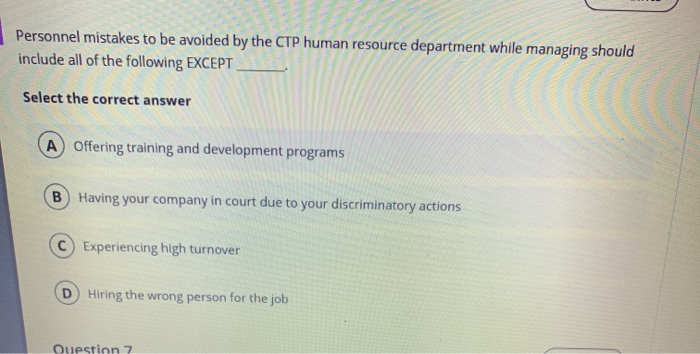 Solved Scenario: You are a human resource director at a | Chegg.com