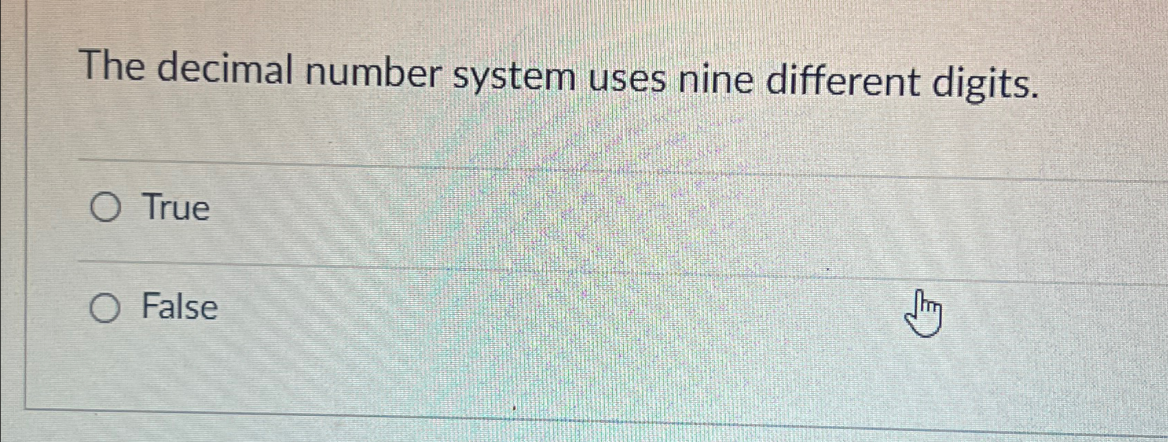 the decimal number system is made of how many digits