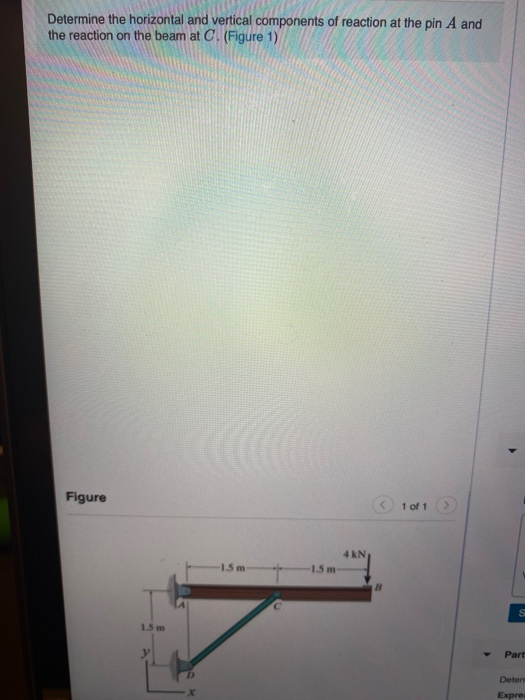 Solved Determine the horizontal and vertical components of | Chegg.com