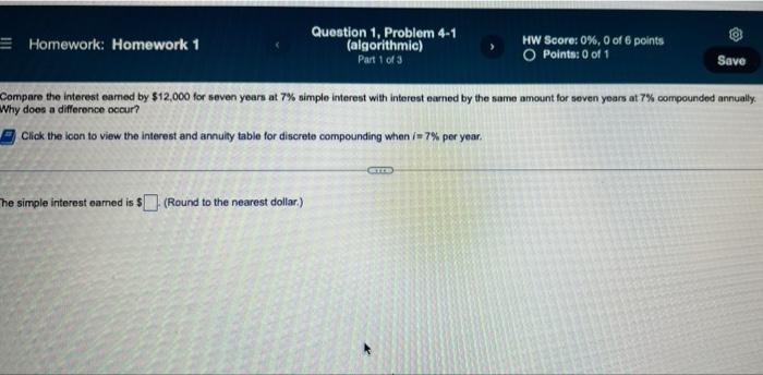 Solved E Homework: Homework 1 Question 1. Problem 4-1 | Chegg.com