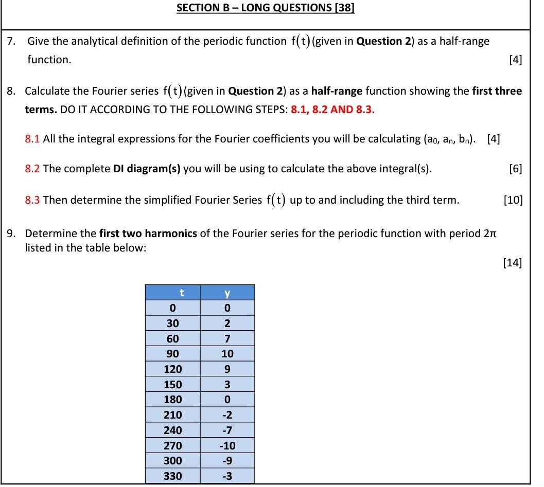 Section B Long Questions 38 7 Give The Chegg Com