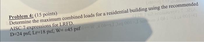 Solved Problem 4: (15 Points) Determine The Maximum Combined | Chegg.com