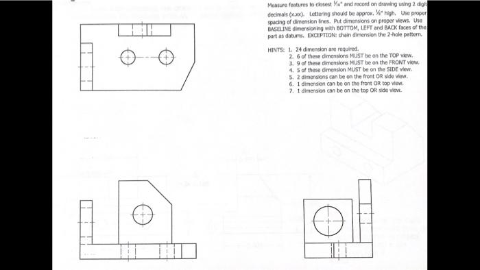 Solved 4. Reference dimensions are indicated on a drawing by | Chegg.com
