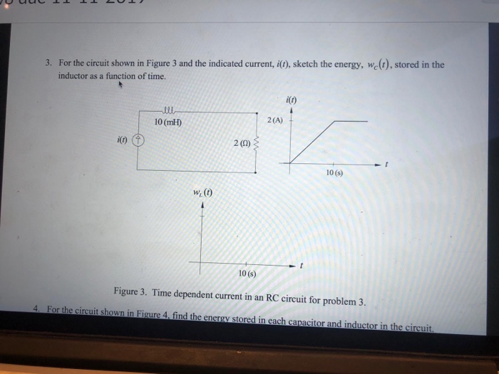 Solved uu- 3. For the circuit shown in Figure 3 and the | Chegg.com