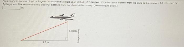 Solved An airplane is approaching Los Angeles International