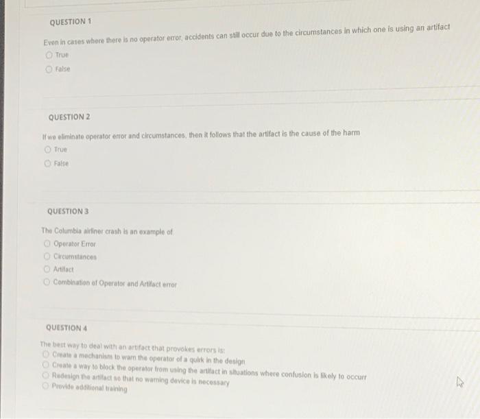 Solved QUESTION 1 Even in cases where there is no operator | Chegg.com
