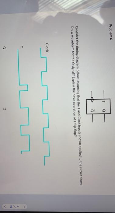 Solved Problem 6 10 Consider the timing diagram below, | Chegg.com