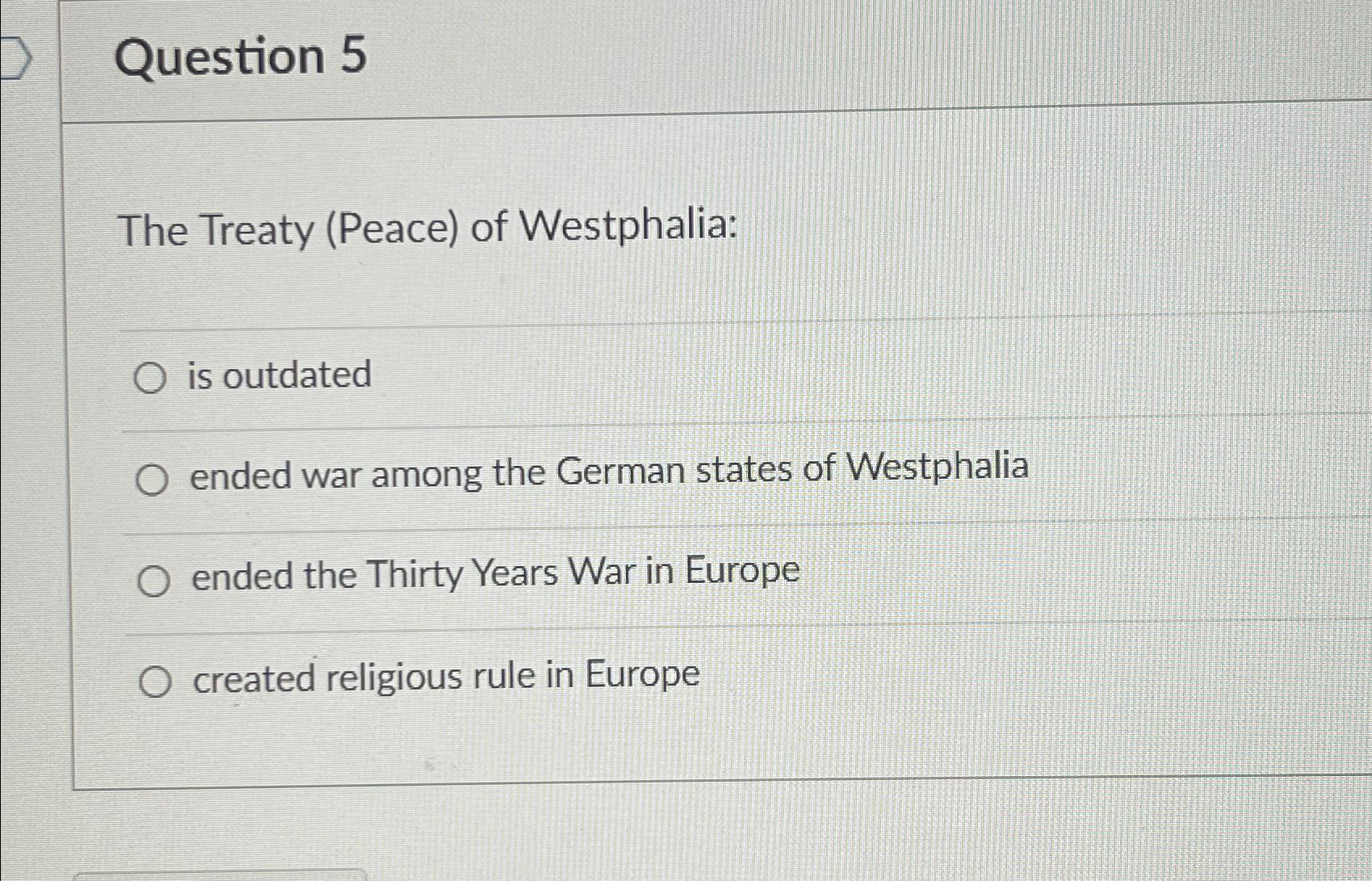 the treaty of westphalia which ended the 30 years war established that