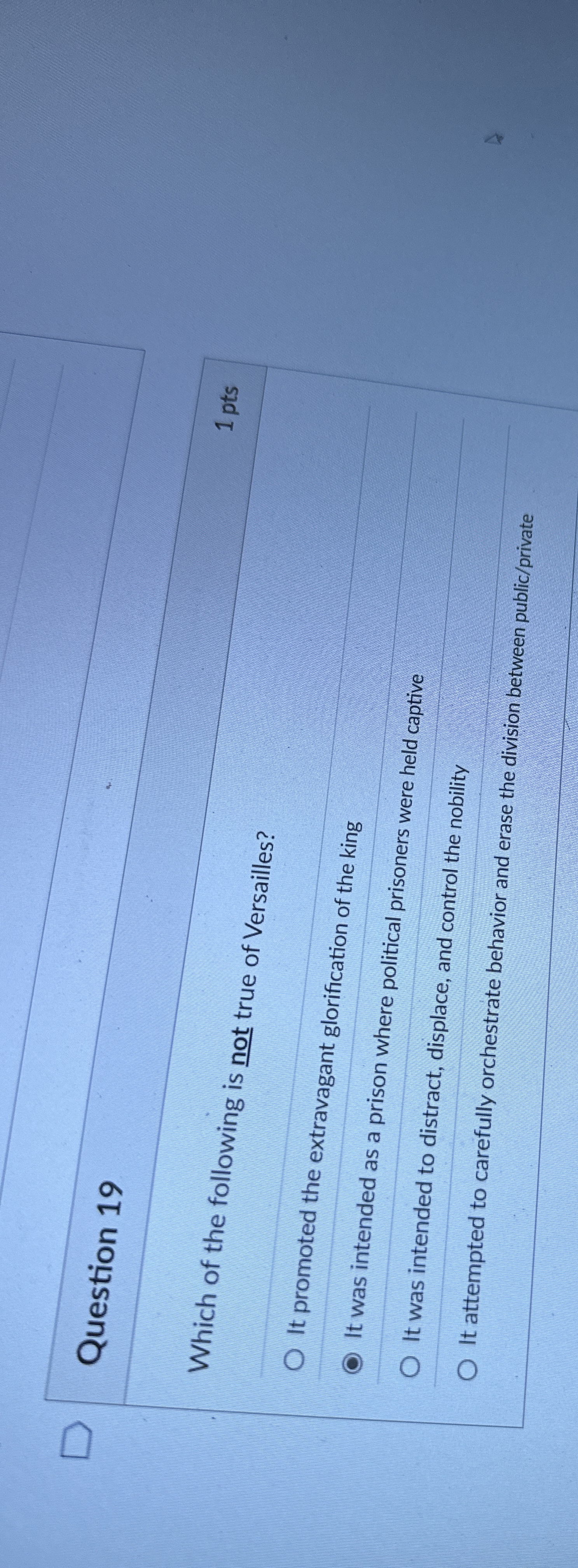 Solved Question 19Which of the following is not true of