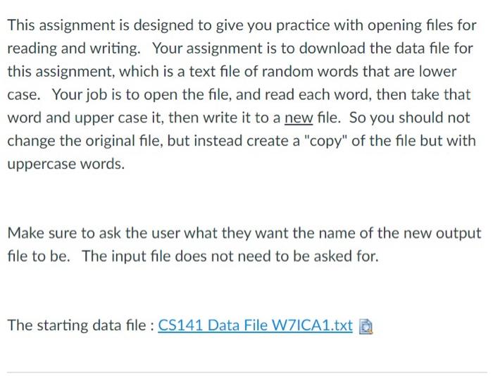 Solved This assignment is designed to give you practice with | Chegg.com