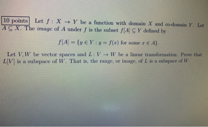 Solved 10 Points Let F X Y Be A Function With Domain X Chegg Com