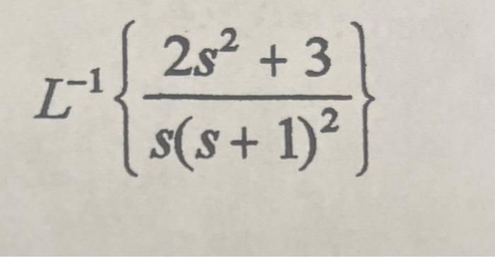 Solved L−1 Ss122s23