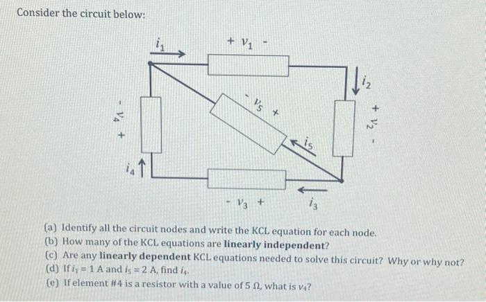 Solved Consider the circuit below: V₁ + 14 + V1 2 V3 + * 15 | Chegg.com