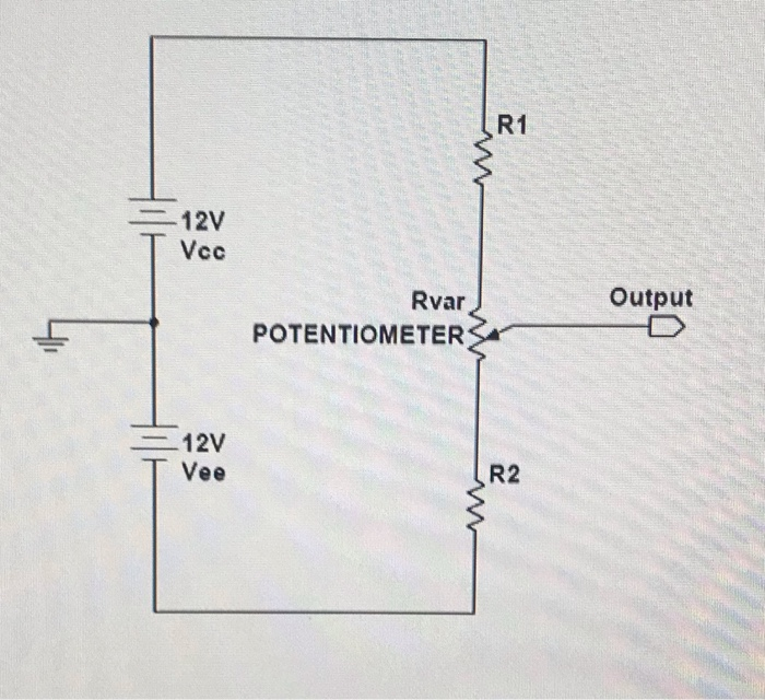 Solved Hi,I have to create a voltage divider circuit that Circuit Diagram