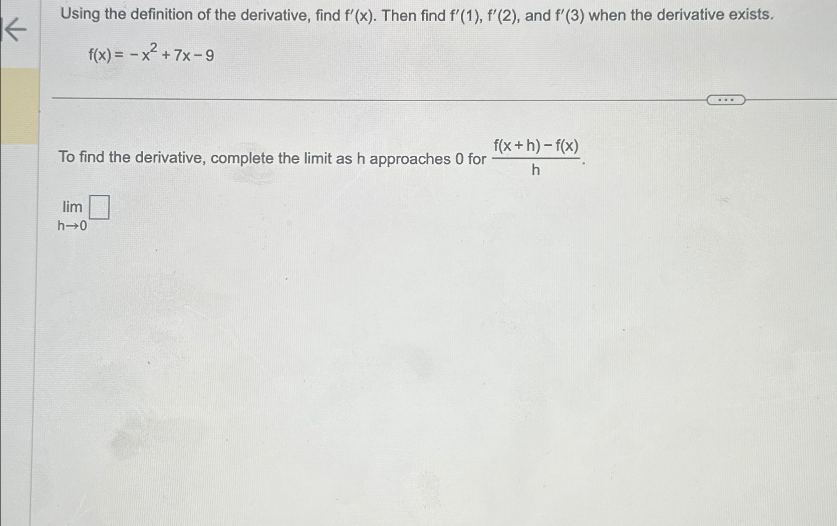 Solved Using The Definition Of The Derivative Find F X