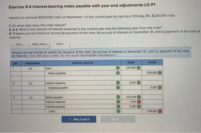 Interest Bearing And Non Interest Bearing Notes Receivable