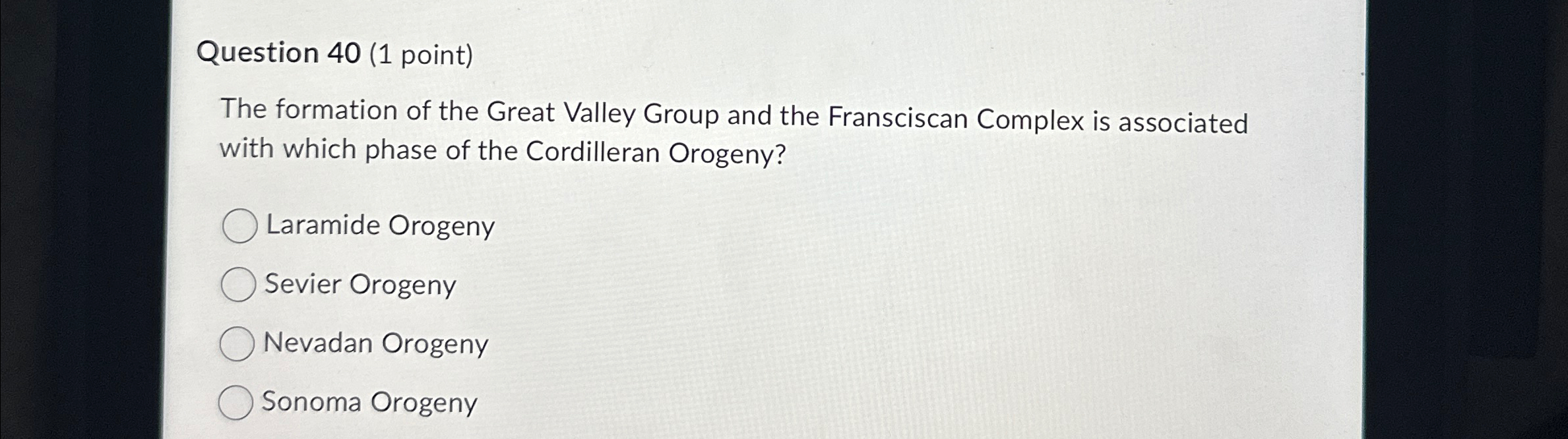 Solved Question 40 (1 ﻿point)The formation of the Great | Chegg.com