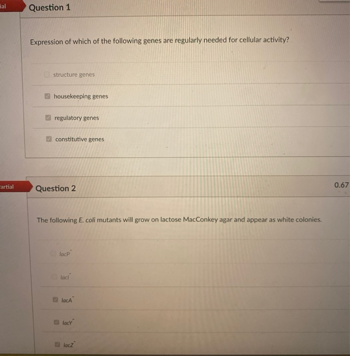 Solved hal Question 1 Expression of which of the following | Chegg.com