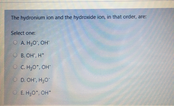 hydroxide ion