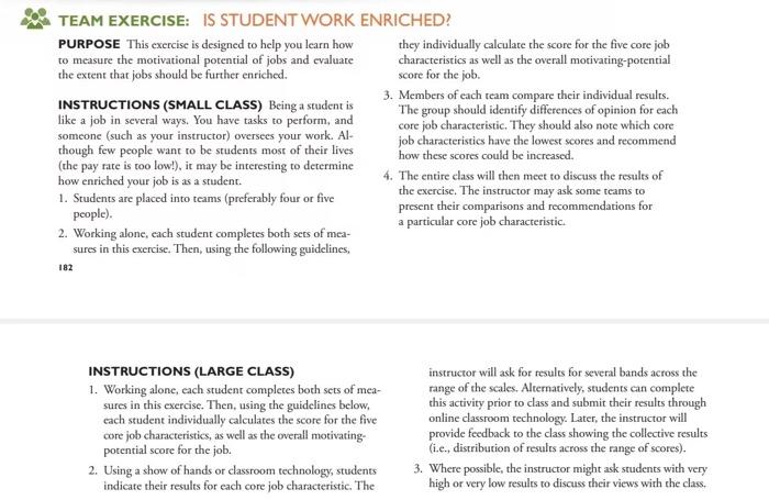 Solved TEAM EXERCISE: PURPOSE This exercise is designed to | Chegg.com