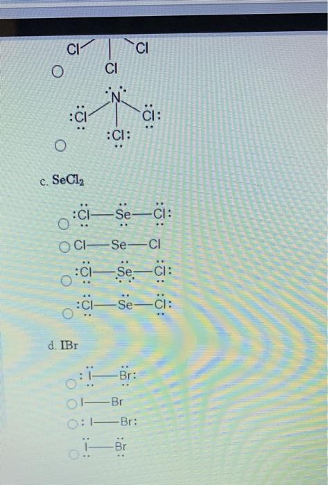 Solved Choose Lewis structures that obey the octet rule for | Chegg.com