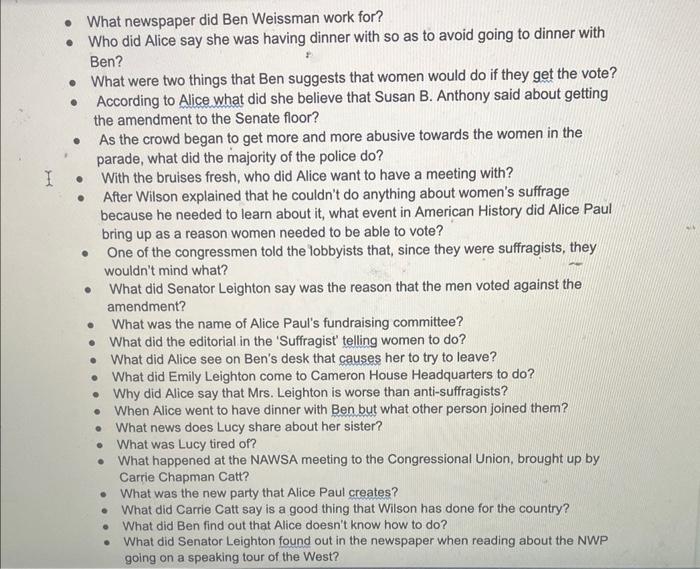 IRON JAWED ANGELS FILM CONTENTISPECIFIC TO THE CAST