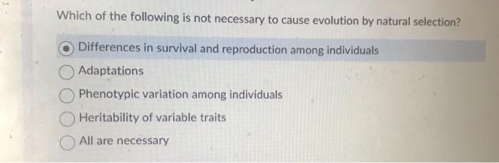 Solved Which of the following is not necessary to cause | Chegg.com