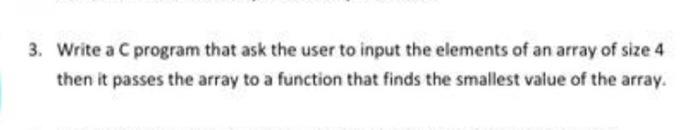 Solved 3. Write a C program that ask the user to input the | Chegg.com