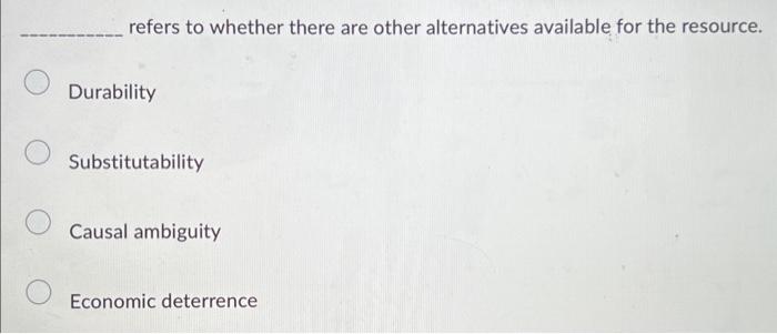 refers to whether there are other alternatives | Chegg.com