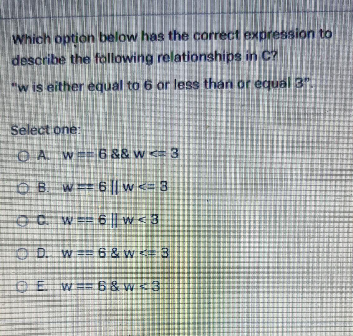Solved Which option below has the correct expression to | Chegg.com