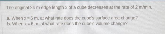 Solved The length t of a rectangle is decreasing at a rate | Chegg.com