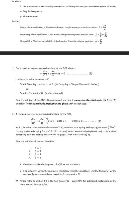 Solved This is for my differential equations class. I posted | Chegg.com