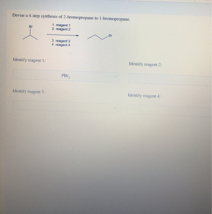 1 bromopropane to 2 bromopropane