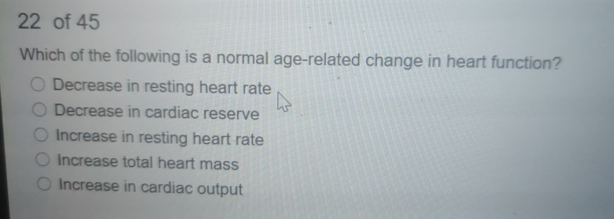 Solved 22 of 45 Which of the following is a normal | Chegg.com