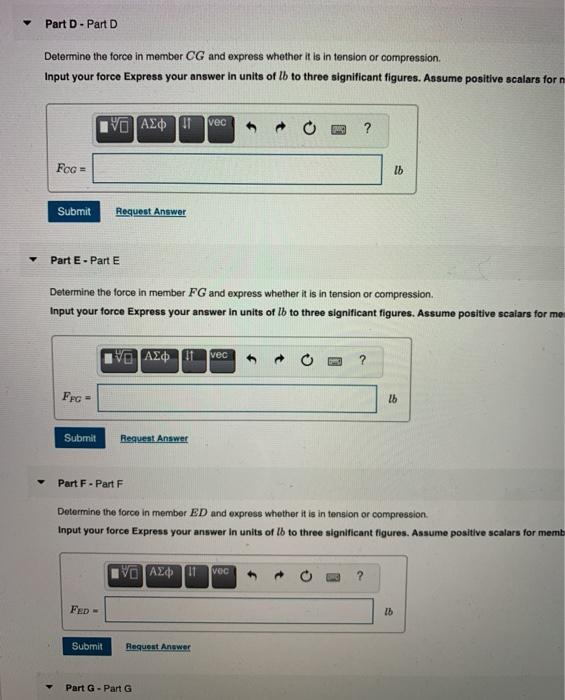 Solved Part A - Part A Determine the reaction forces at | Chegg.com
